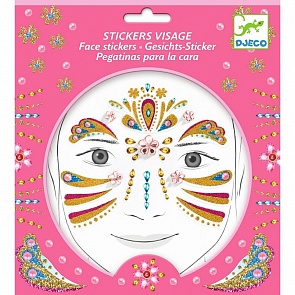 Наклейки для лица – Принцесса (Djeco, 09211)